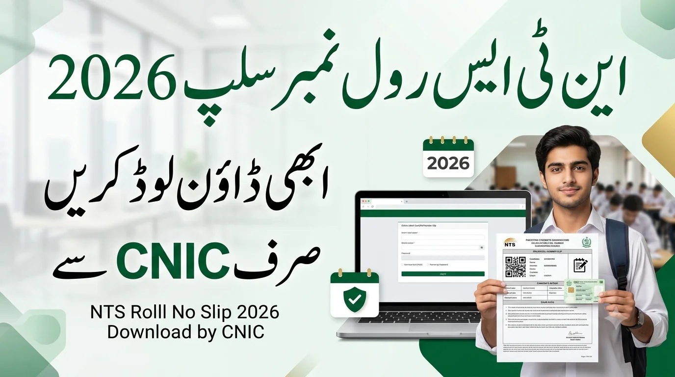 NTS Roll No Slip 2026 by CNIC Download